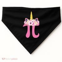 Unicorn Pi Day USA-Made Doggie Bandana thumb 0
