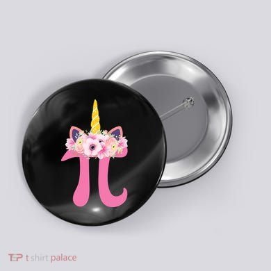 Unicorn Pi Day Button