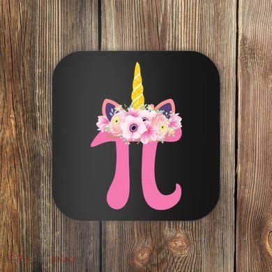 Unicorn Pi Day Coaster