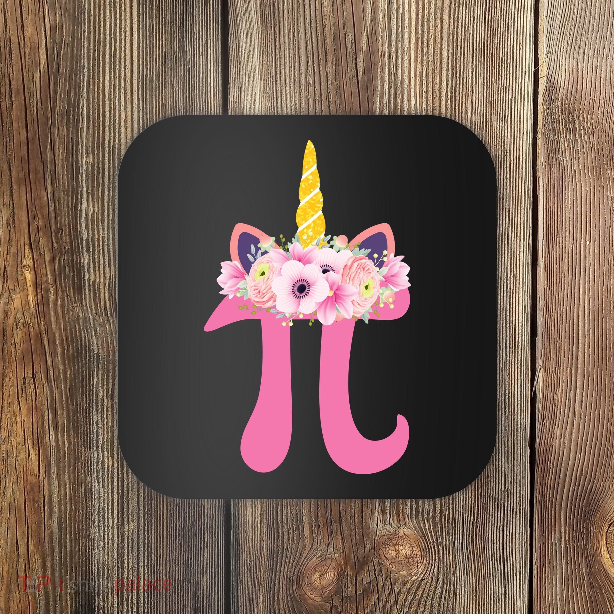 Unicorn Pi Day Coaster