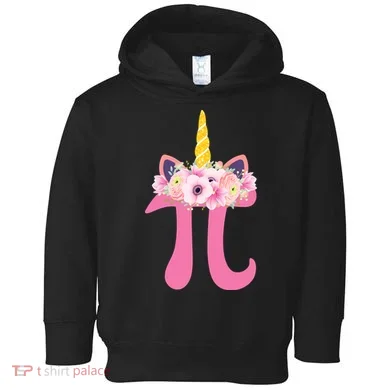 Unicorn Pi Day Toddler Hoodie