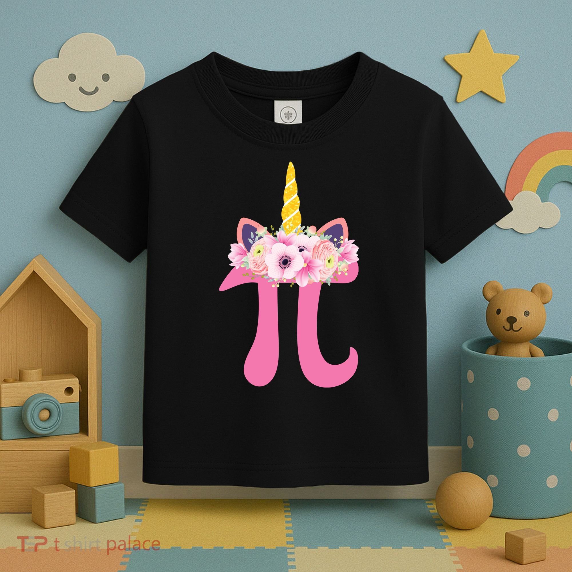 Unicorn Pi Day Toddler T-Shirt