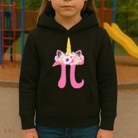 Unicorn Pi Day Kids Hoodie thumb 3