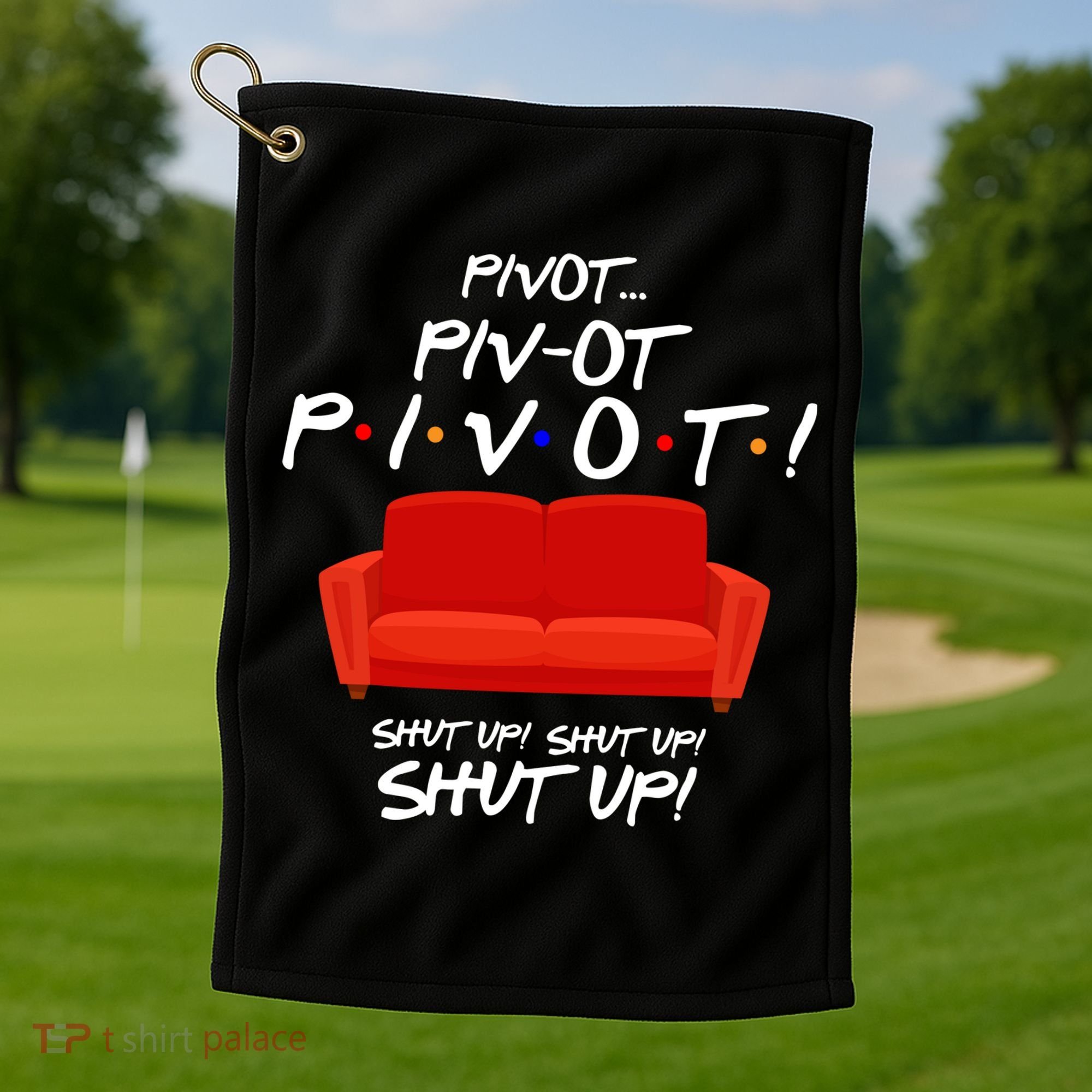 Pivot Couch Shut Up Golf Towel