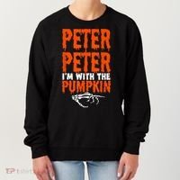 Peter I'm With The Pumpkin Halloween Costume Couple Women's Sweatshirt thumb 0