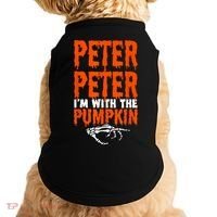 Peter I'm With The Pumpkin Halloween Costume Couple Doggie Tank thumb 0