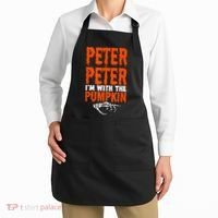 Peter I'm With The Pumpkin Halloween Costume Couple Apron thumb 2
