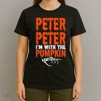 Peter I'm With The Pumpkin Halloween Costume Couple T-Shirt thumb 4