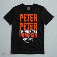 Peter I'm With The Pumpkin Halloween Costume Couple T-Shirt thumb 5