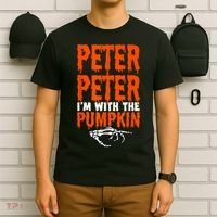 Peter I'm With The Pumpkin Halloween Costume Couple T-Shirt thumb 6