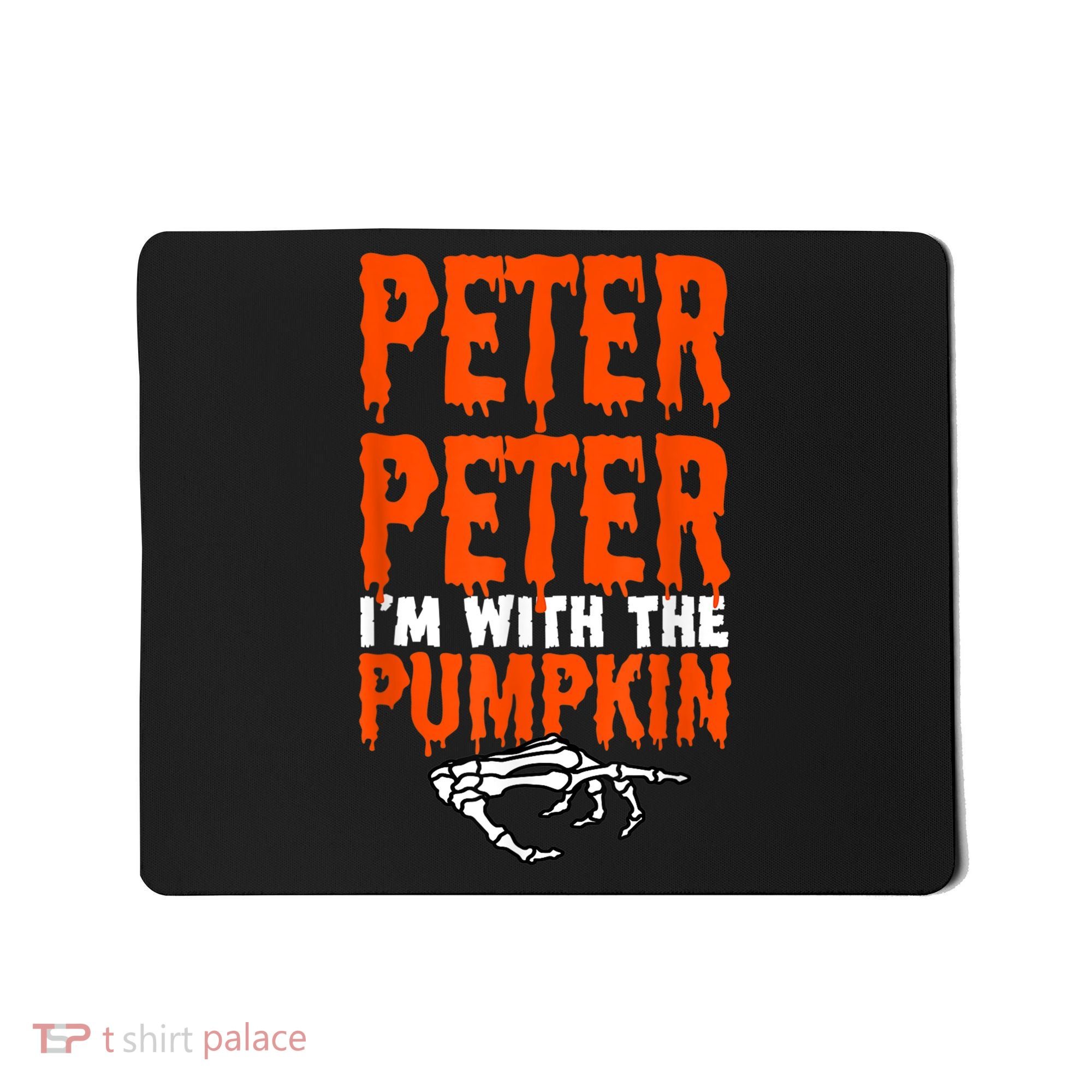 Peter I'm With The Pumpkin Halloween Costume Couple Mousepad