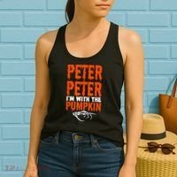 Peter I'm With The Pumpkin Halloween Costume Couple Women's Tank Top thumb 2