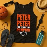 Peter I'm With The Pumpkin Halloween Costume Couple Tank Top thumb 4