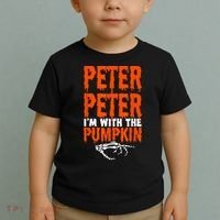 Peter I'm With The Pumpkin Halloween Costume Couple Toddler T-Shirt thumb 2