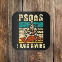 Psoas I Was Saying Massage Therapist Therapy Lmt Masseuse Coaster thumb 0