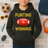 Punting Is Winning Kids Hoodie thumb 2