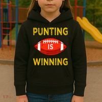 Punting Is Winning Kids Hoodie thumb 3