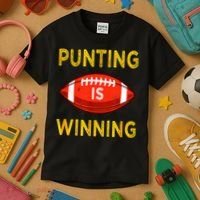 Punting Is Winning Kids T-Shirt thumb 3