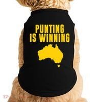 Punting Is Winning Football Fan Doggie Tank thumb 0