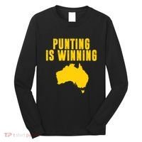 Punting Is Winning Football Fan Long Sleeve Shirt thumb 0