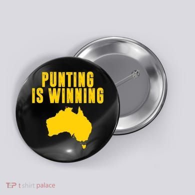Punting Is Winning Football Fan Button