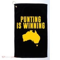 Punting Is Winning Football Fan Golf Towel thumb 0