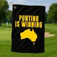 Punting Is Winning Football Fan Golf Towel thumb 1