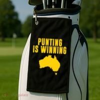 Punting Is Winning Football Fan Golf Towel thumb 2
