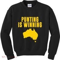 Punting Is Winning Football Fan Kids Sweatshirt thumb 0