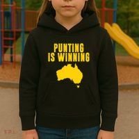 Punting Is Winning Football Fan Kids Hoodie thumb 3