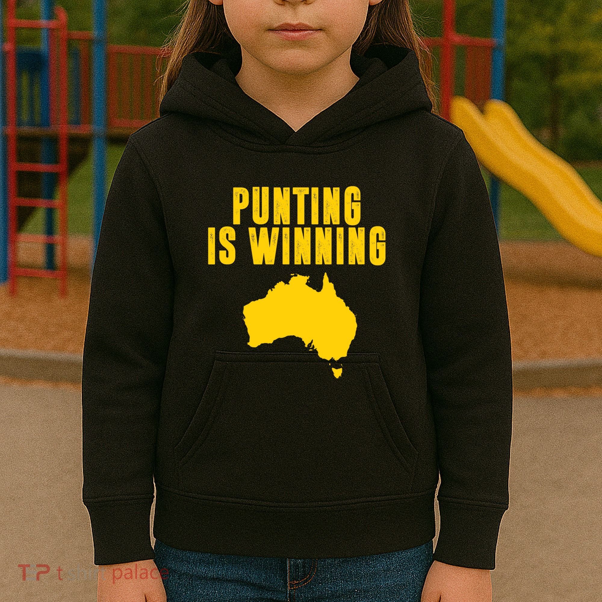 Punting Is Winning Football Fan Kids Hoodie