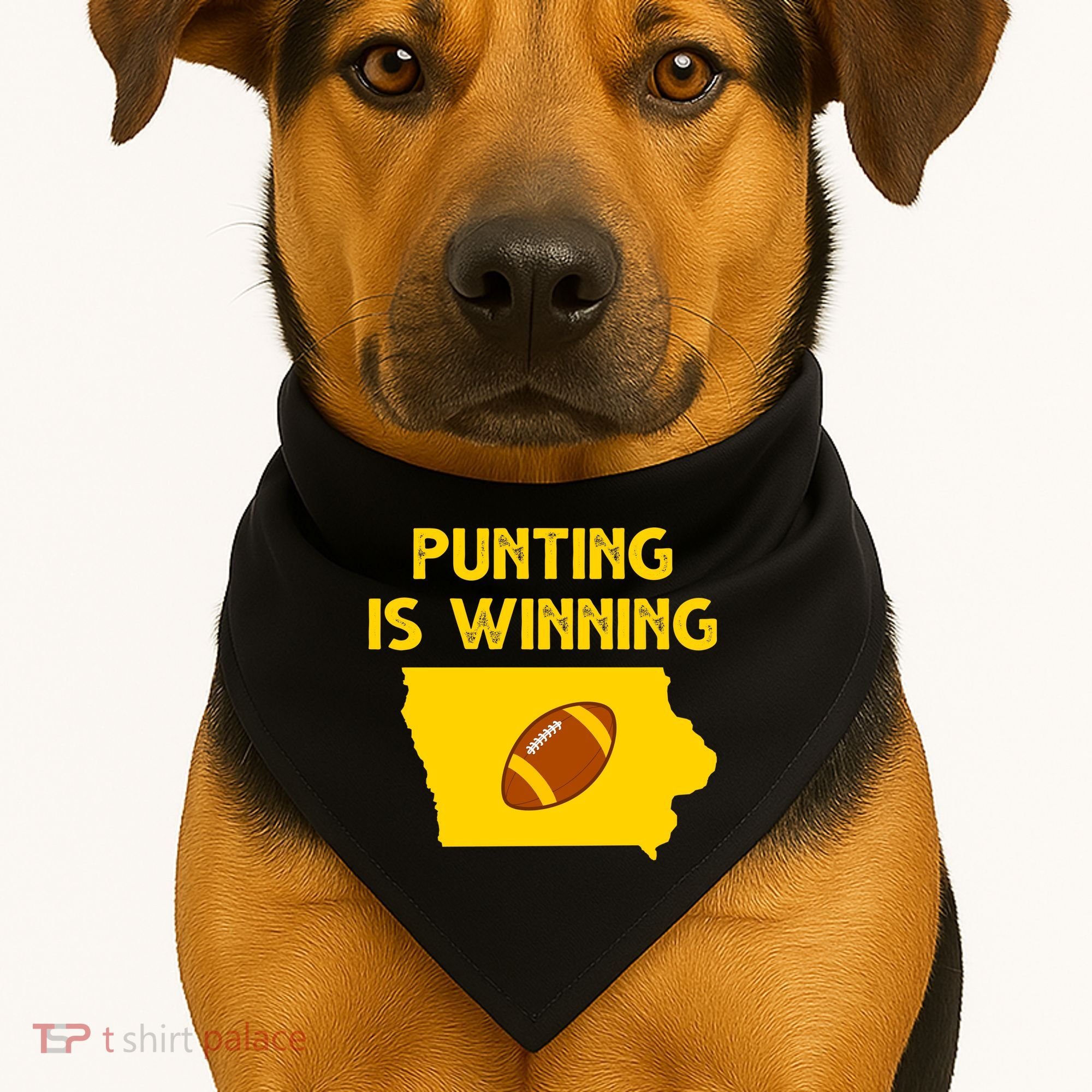 Punting Is Winning Iowa Football USA-Made Doggie Bandana