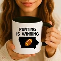 Punting Is Winning Iowa Football Coffee Mug thumb 3