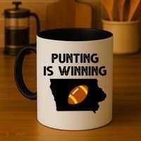 Punting Is Winning Iowa Football Coffee Mug thumb 4