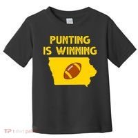 Punting Is Winning Iowa Football Toddler T-Shirt thumb 0