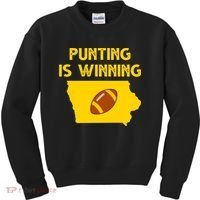 Punting Is Winning Iowa Football Kids Sweatshirt thumb 0