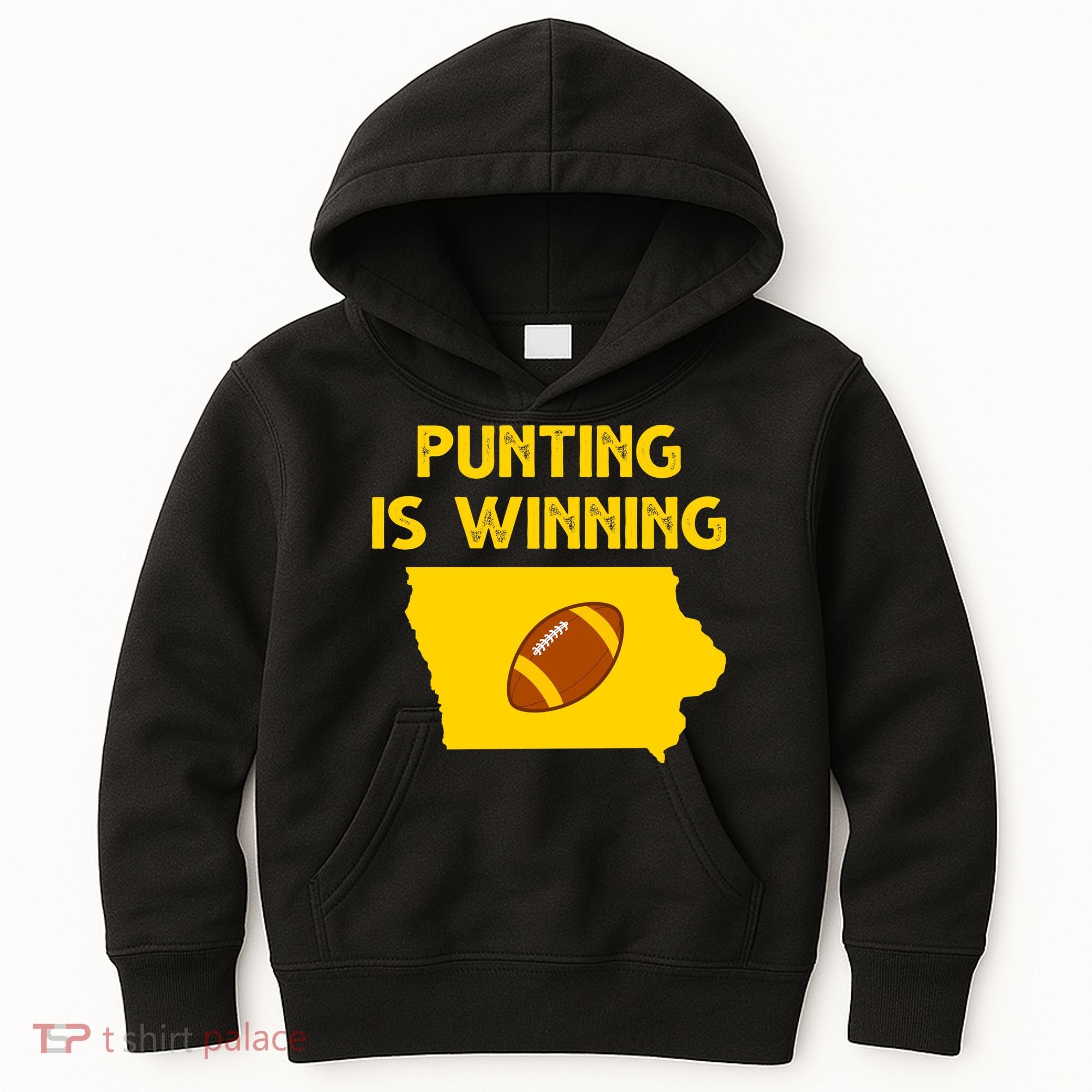 Punting Is Winning Iowa Football Kids Hoodie