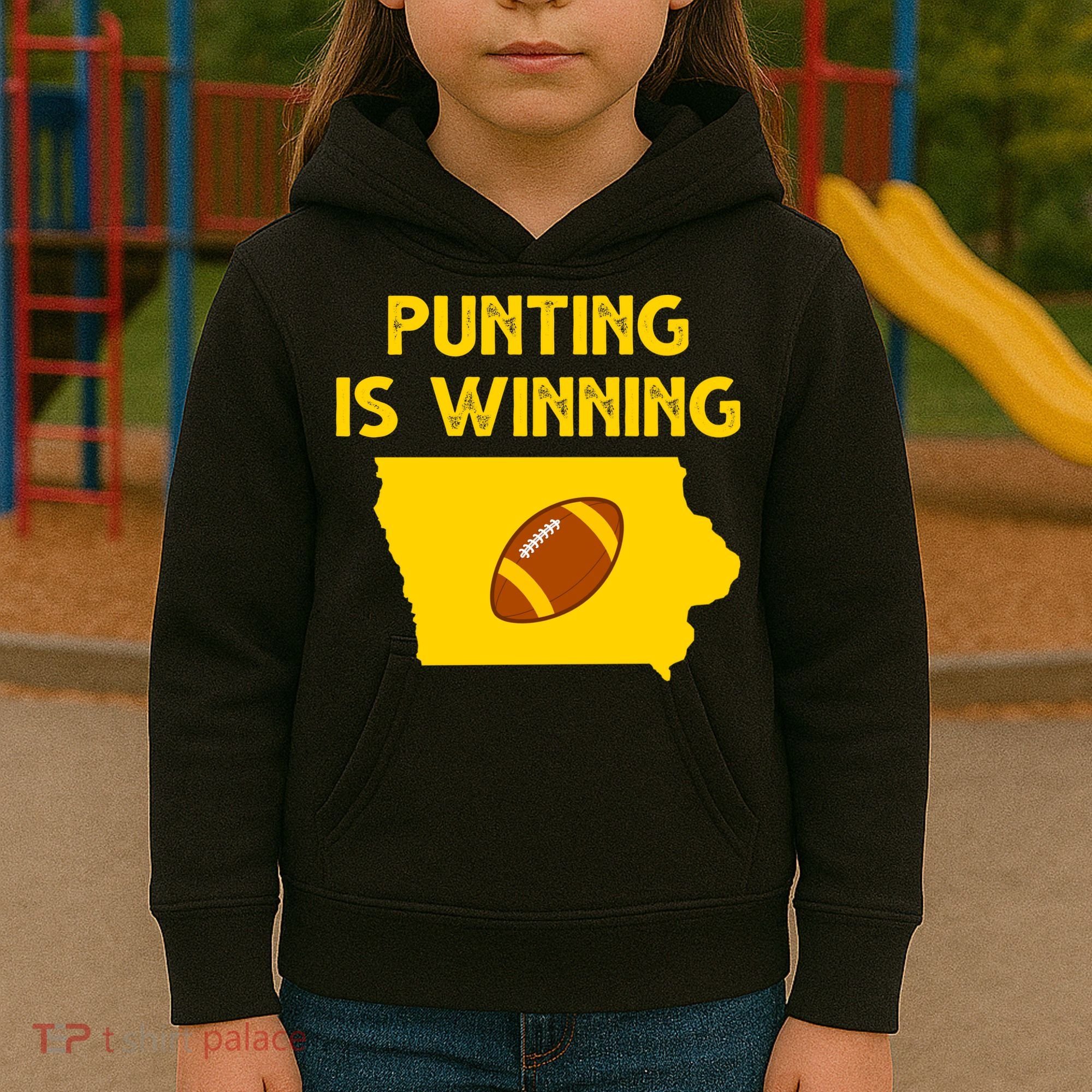 Punting Is Winning Iowa Football Kids Hoodie