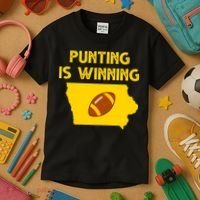 Punting Is Winning Iowa Football Kids T-Shirt thumb 3