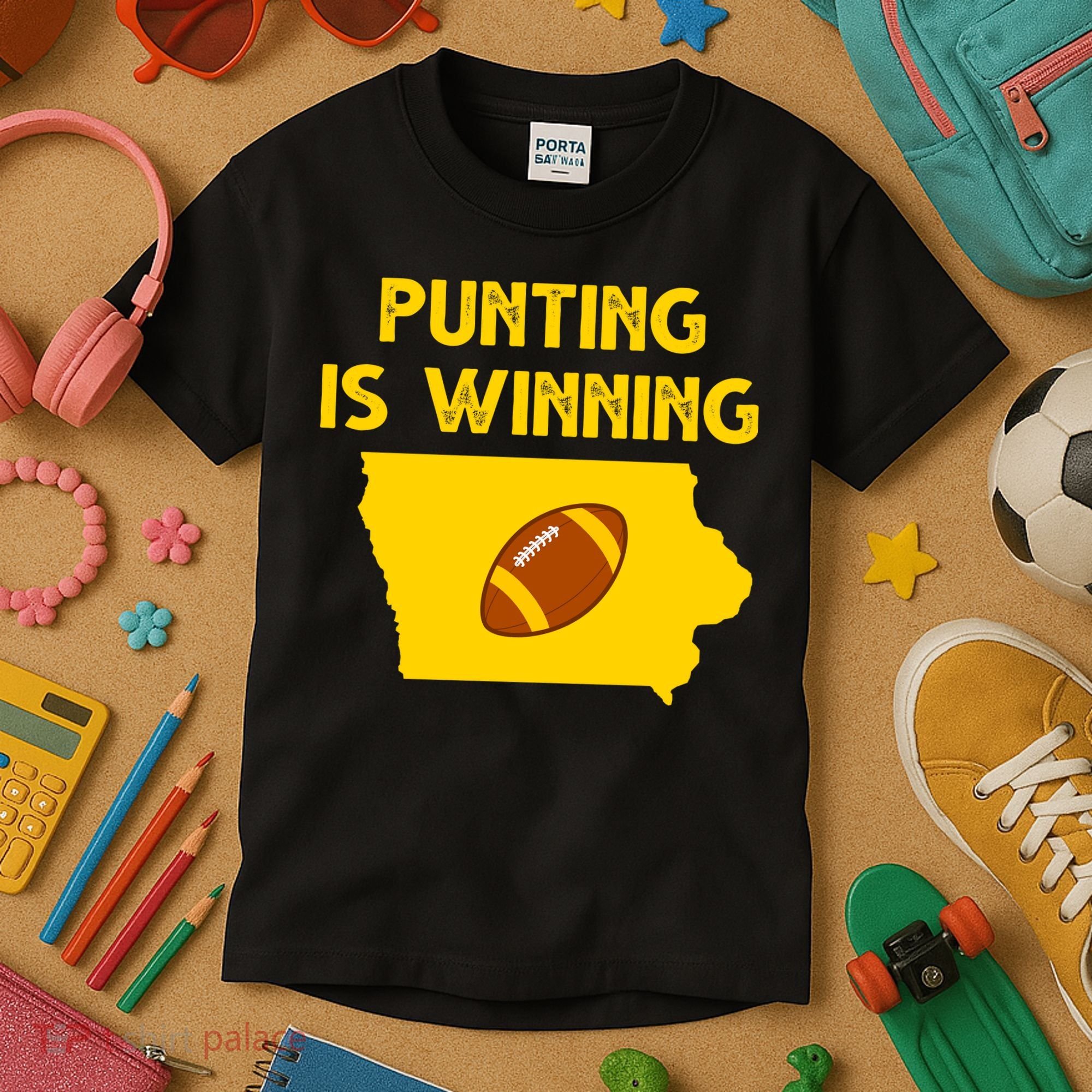 Punting Is Winning Iowa Football Kids T-Shirt