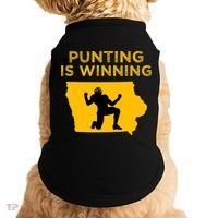 Punting Is Winning Iowa I Cheer For The Punter Doggie Tank thumb 0