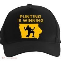 Punting Is Winning Iowa I Cheer For The Punter Five-Panel Snapback Cap thumb 0