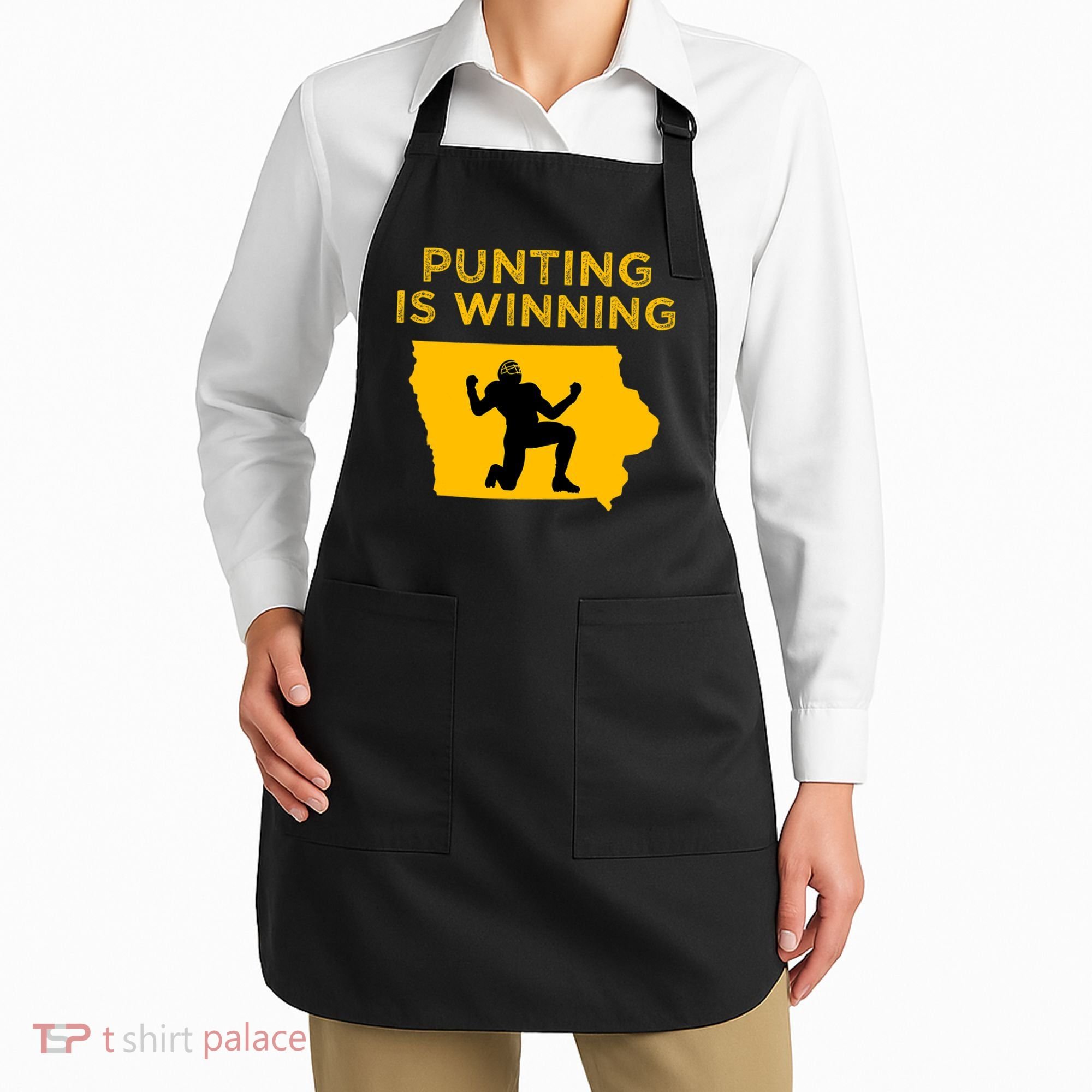 Punting Is Winning Iowa I Cheer For The Punter Apron