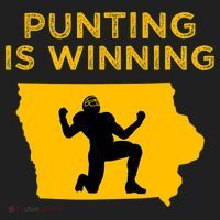 Punting Is Winning Iowa I Cheer For The Punter Hat thumb 2