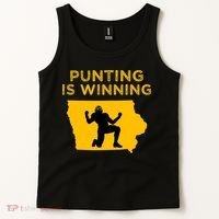 Punting Is Winning Iowa I Cheer For The Punter Tank Top thumb 2