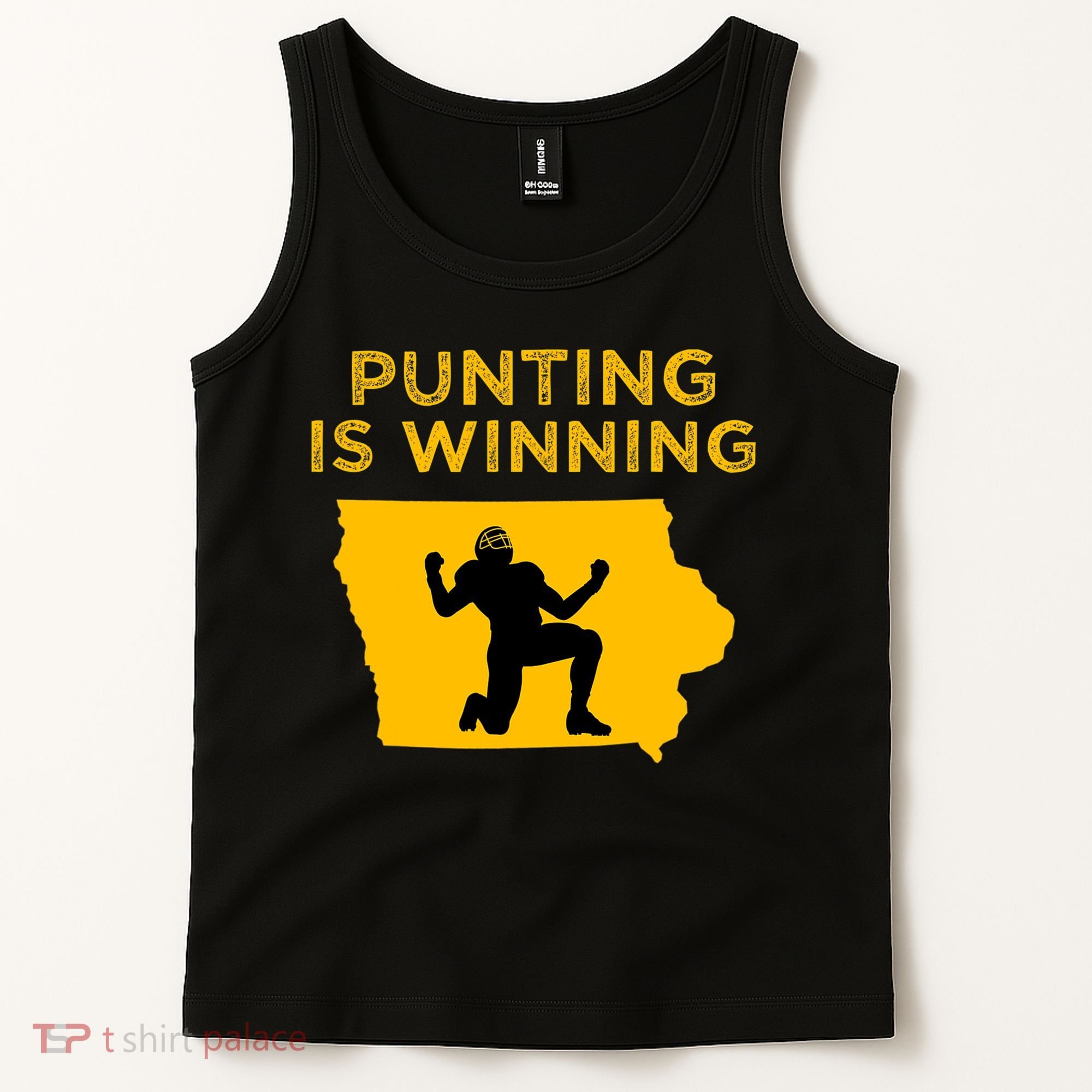 Punting Is Winning Iowa I Cheer For The Punter Tank Top