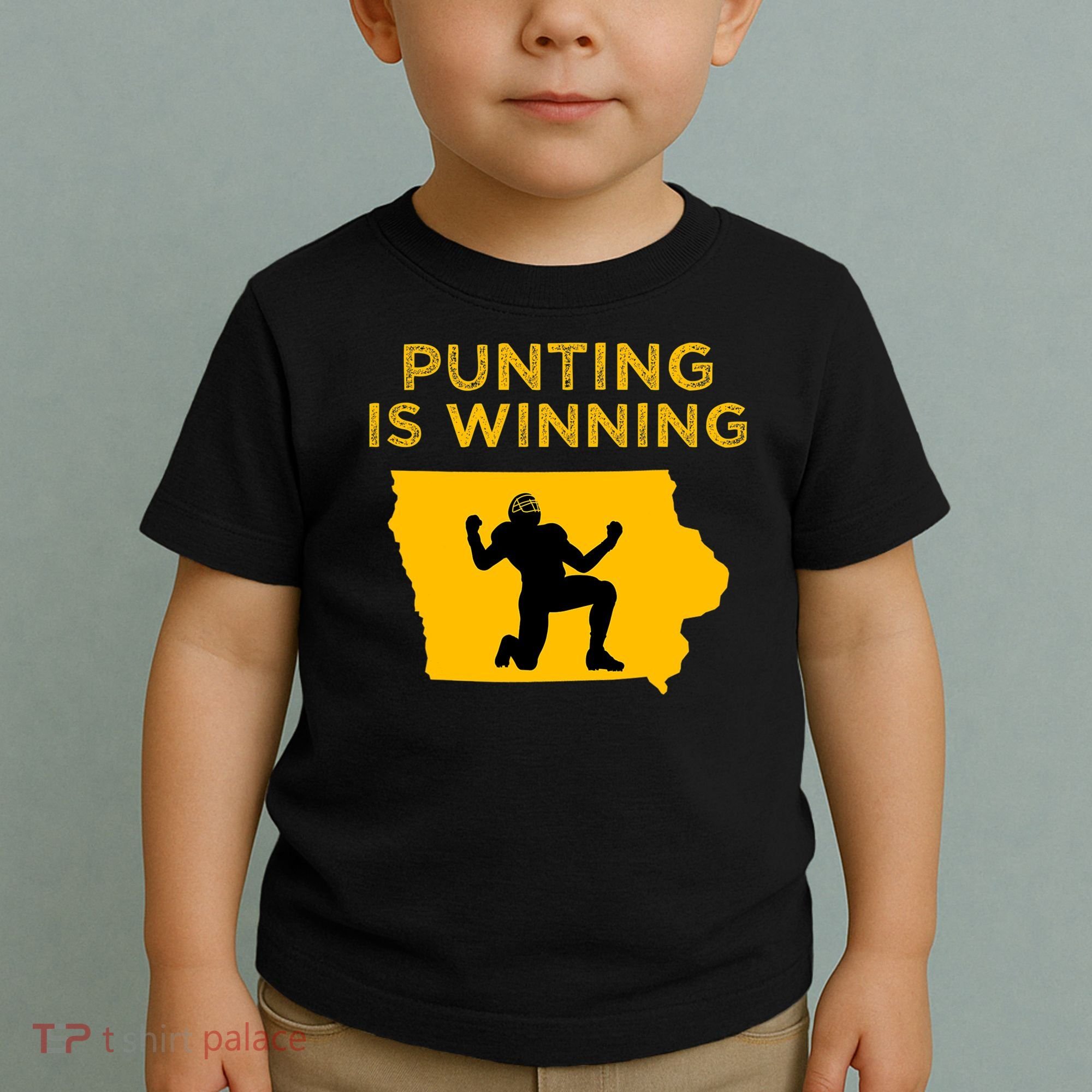Punting Is Winning Iowa I Cheer For The Punter Toddler T-Shirt