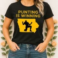 Punting Is Winning Iowa I Cheer For The Punter Women's T-Shirt thumb 2