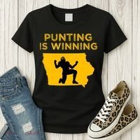 Punting Is Winning Iowa I Cheer For The Punter Women's T-Shirt thumb 3