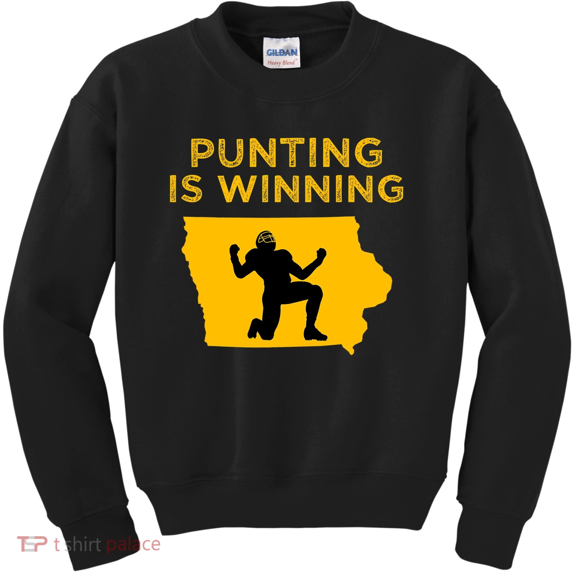 Punting Is Winning Iowa I Cheer For The Punter Kids Sweatshirt